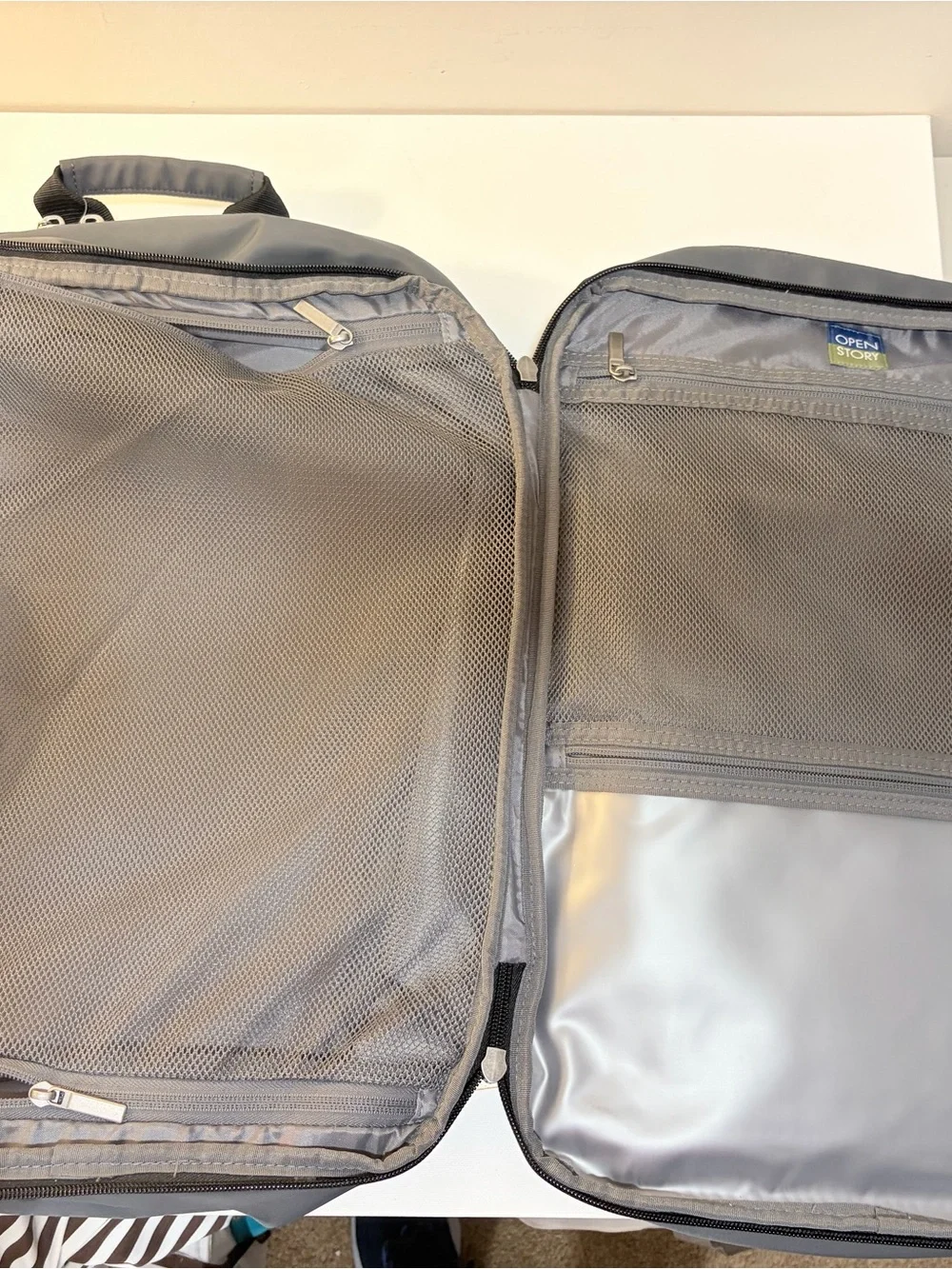 Minimalist Grey Men's Travel Backpack - Lightweight Carry